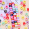 Multicolor Faceted Acrylic Spacer Beads for Jewelry Making