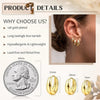3-Piece Huggie Hoop Earring Set
