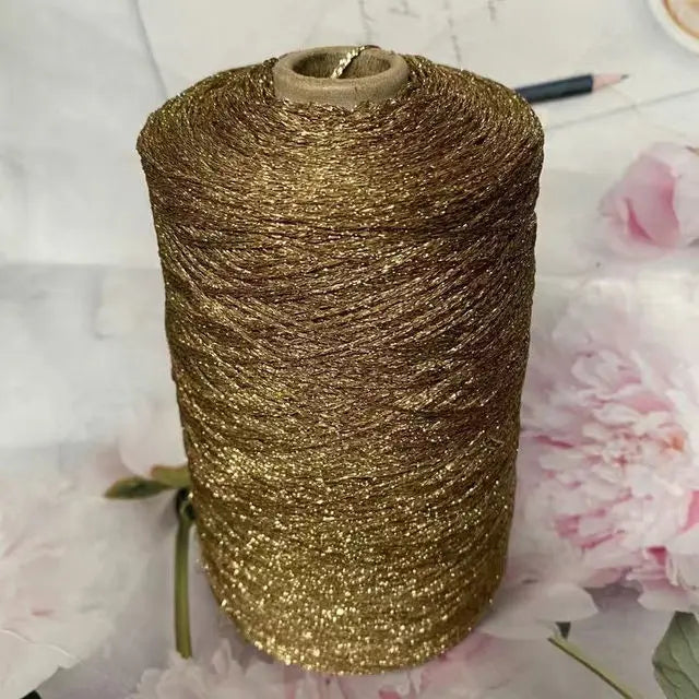 Glitter Blended Cotton Yarn Skein for Knitting & Crochet