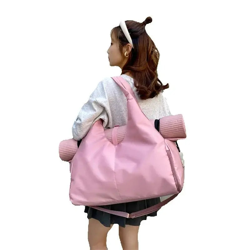 Versatile Yoga Mat Carry Bag with Shoe Pocket
