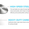 10-Piece High-Speed Steel Saw Blades Set with Universal 1/4-Inch Hex Shank