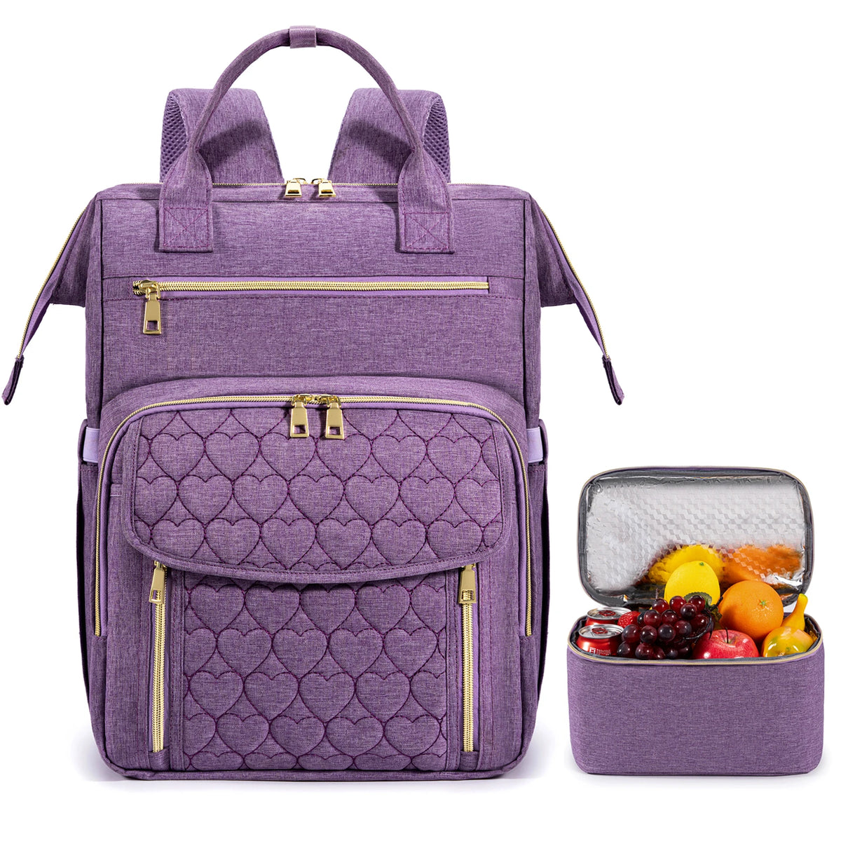 Insulated Lunch Cooler Backpack with Water-Resistant Design