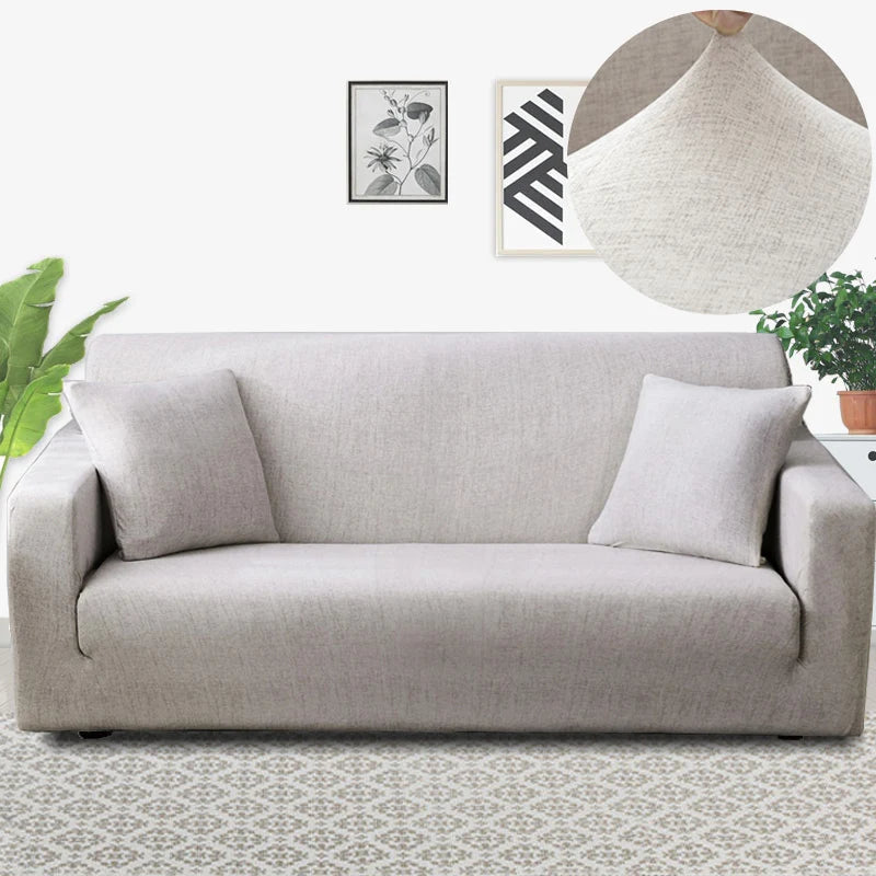 Stretch Floral Sofa Cover with Anti-Slip Grip