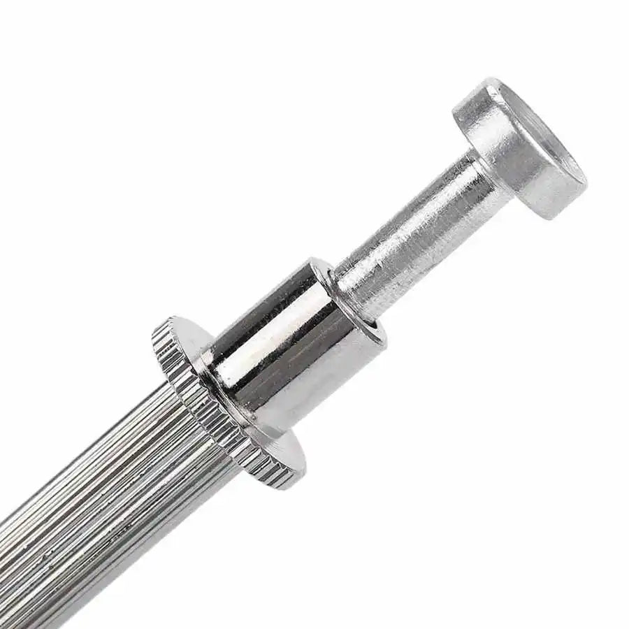 A silver precision 4-claw pick-up tool used for jewelry making and crafting.