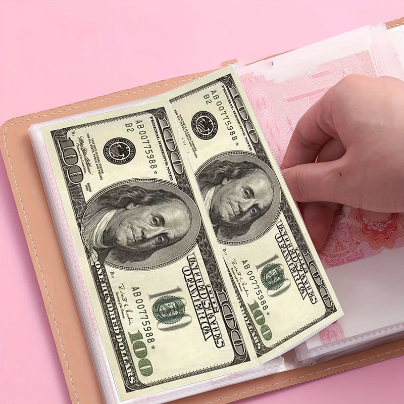 Álbum de Colección de Billetes en Piel Sintética