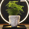 Buddha Head Resin Succulent Planter