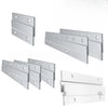Silver Z-shaped aluminum alloy hanging strips for wall art and heavy mirrors