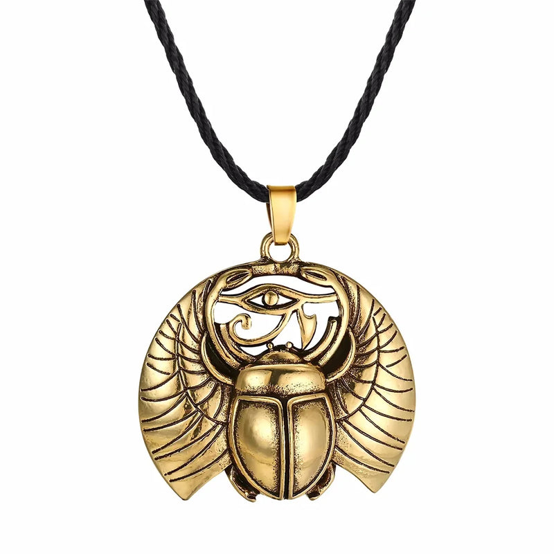 Ancient Egyptian Scarab Pendant Necklace
