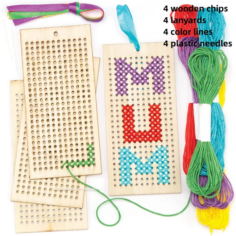 Wooden Cross Stitch Bookmark Kit