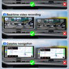 12-Inch Rearview Mirror Dash Cam with Wireless CarPlay & GPS