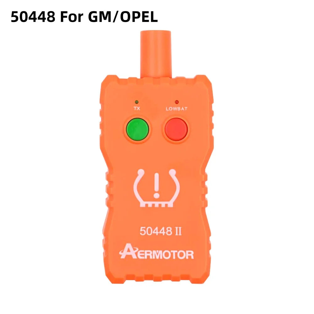 Orange 50448 II TPMS relearn tool for GM/Opel vehicles with TX and LOWBAT indicators