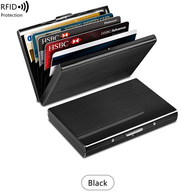 Ultra-Thin RFID Blocking Metal Card Holder