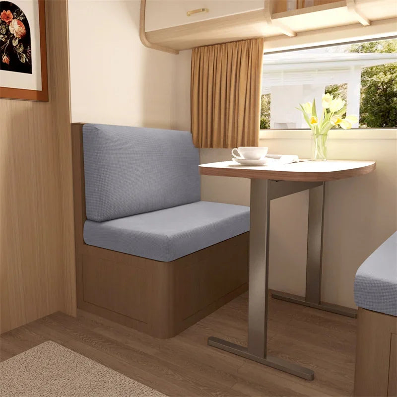 Stretch RV Dinette Cushion Covers with Water-Repellent Finish