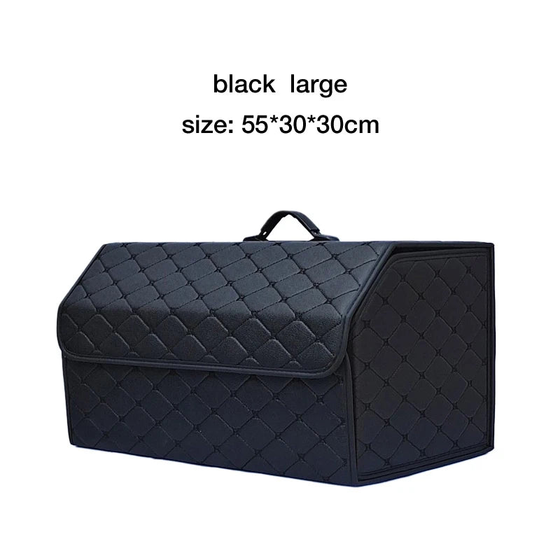 Folding PU Leather Car Trunk Organizer