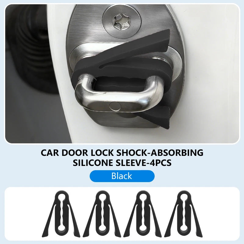Silicone Car Door Lock Protection Pads (Set of 4)