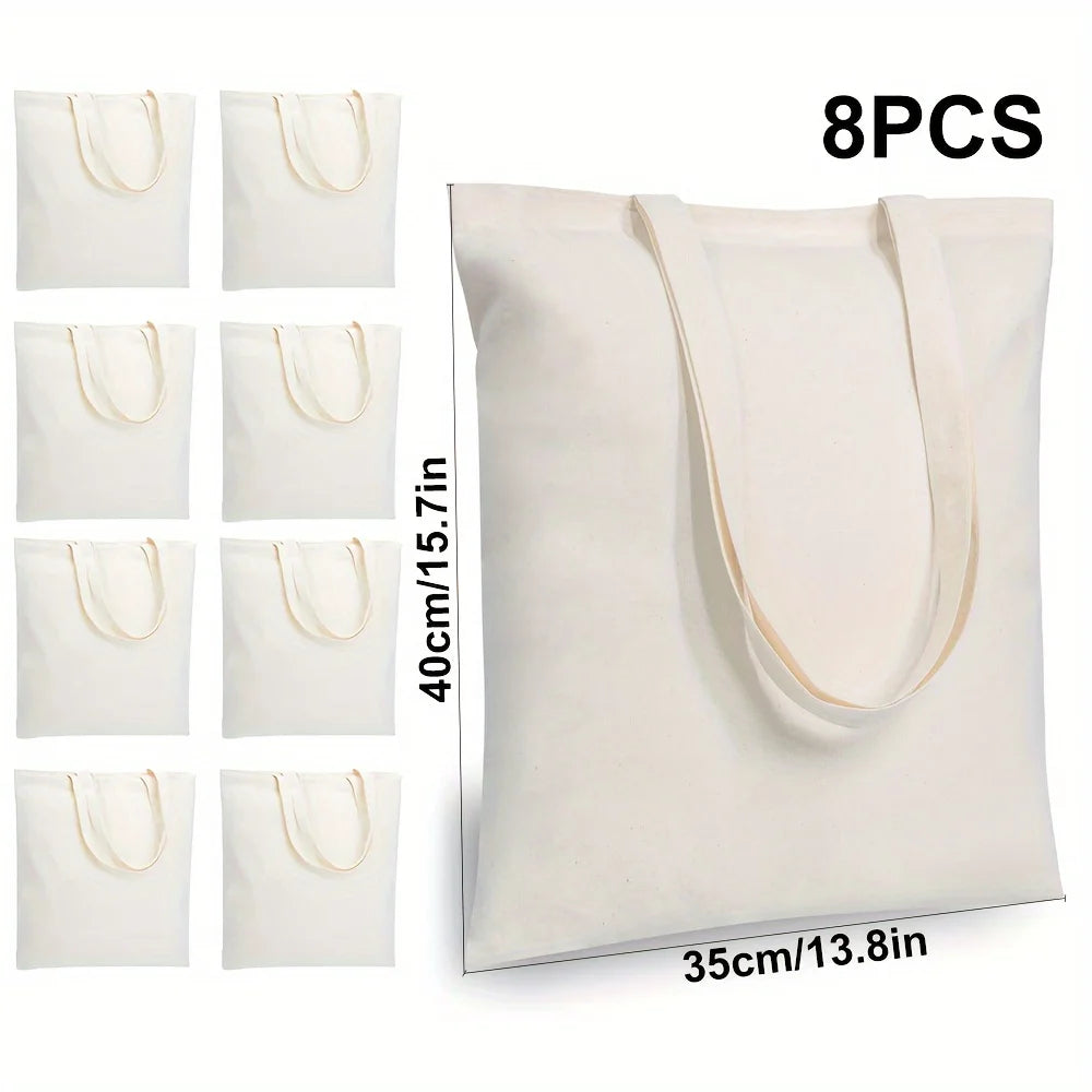Everyday Cotton Tote Bag – Reusable, Durable & Perfect for Shopping or DIY