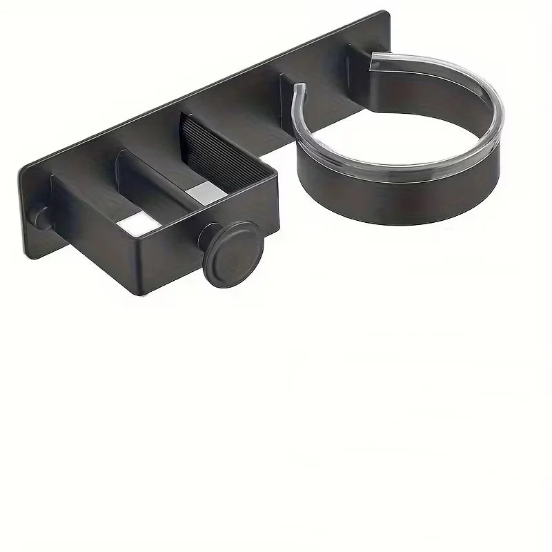 Wall-Mounted Hair Dryer & Straightener Storage Rack