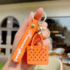 Silicone Beach Basket Keychain Charm