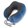Memory Foam Travel Neck Pillow with Built-in Massage