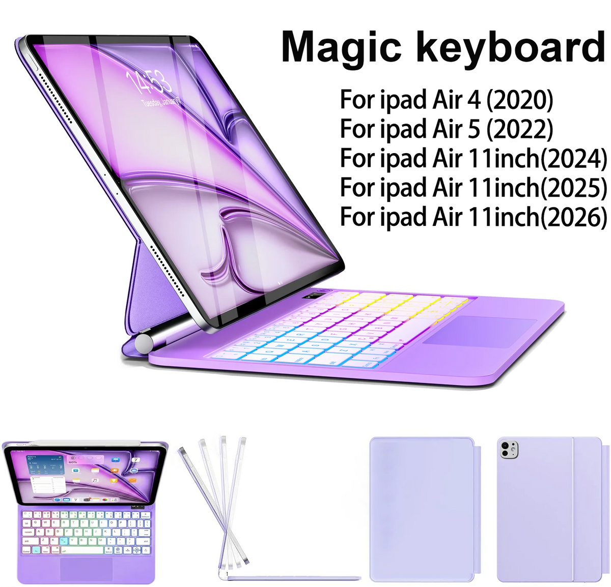 Slim Bluetooth Keyboard Case for iPad Air