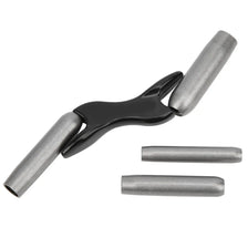 A professional brick jointer set featuring a black handle and cast aluminum components.