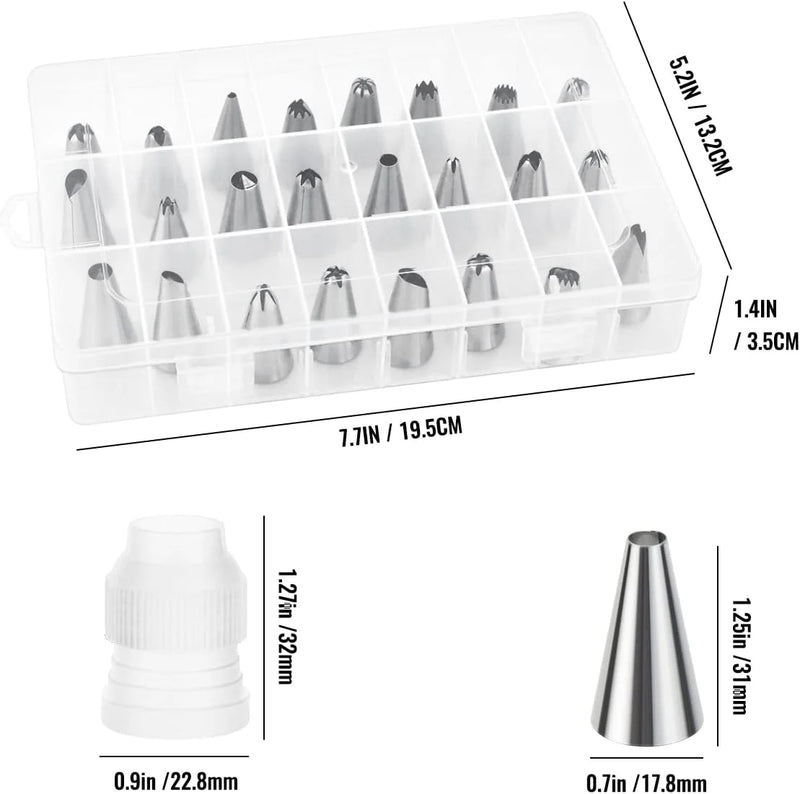 Complete Cake Decorating Kit with Storage Box