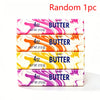 Three random 4oz butter fidget sticks with swirling pink, orange, and purple colors.