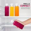 Reusable 12oz Plastic Juice Bottles Set (6 Pack)