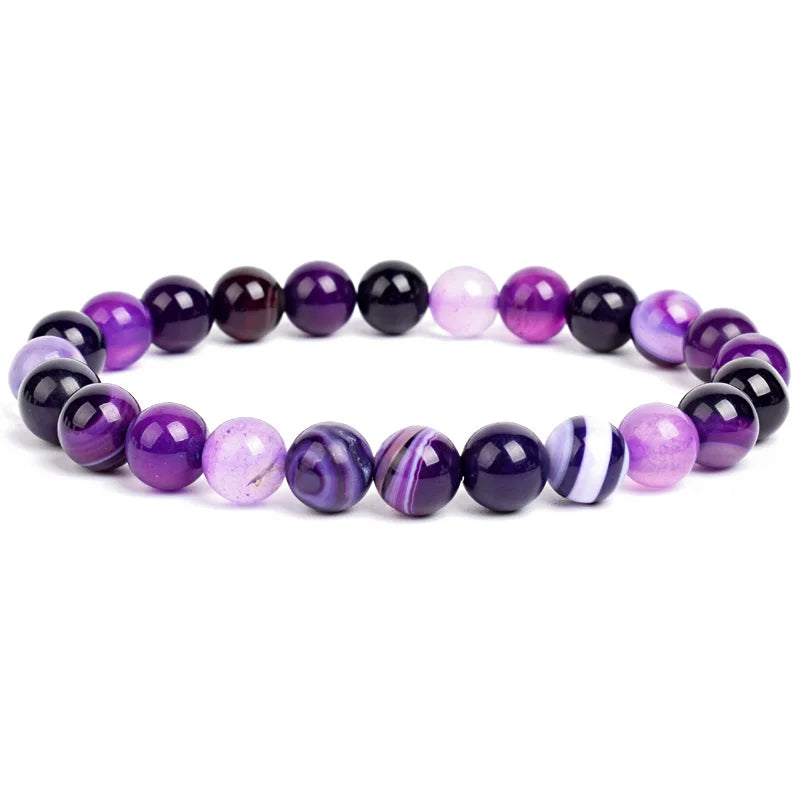 Armband aus Natursteinperlen