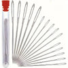 A set of 42 hand sewing needles and a storage box for home and travel use.