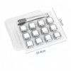 Reusable Stainless Steel Whiskey Stones with Tongs
