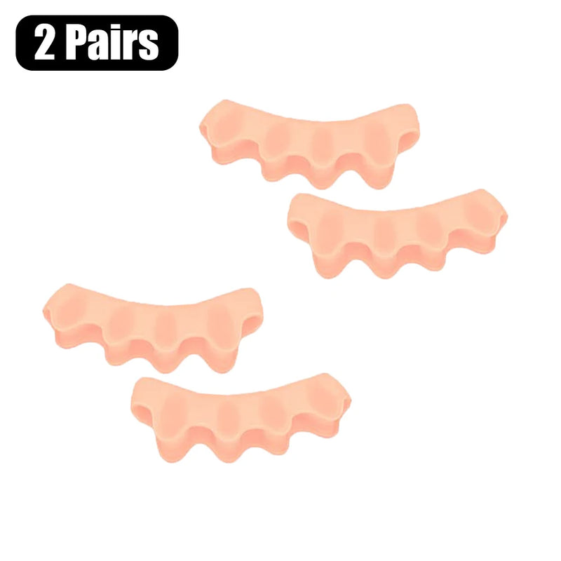 Soft Silicone Toe Separators for Bunion Relief & Foot Alignment