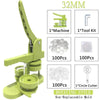 DIY Pin Button Maker Machine Kit with 100 Button Parts and Circle Cutter