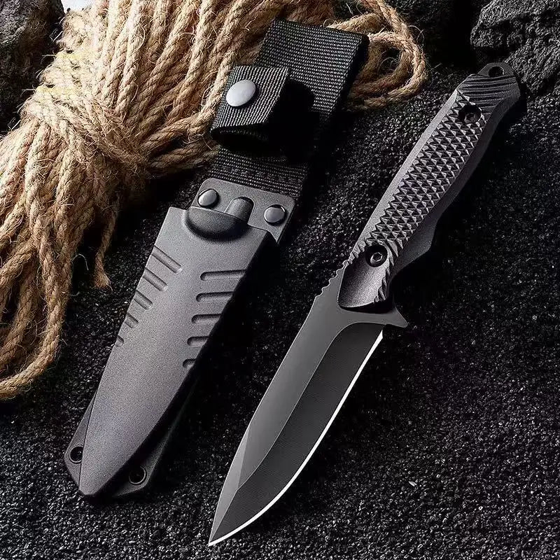 Stainless Steel Fixed Blade Outdoor Knife with Sheath