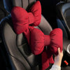 Cute Bowknot Car Neck Pillow – Plush Headrest for Comfortable Drives