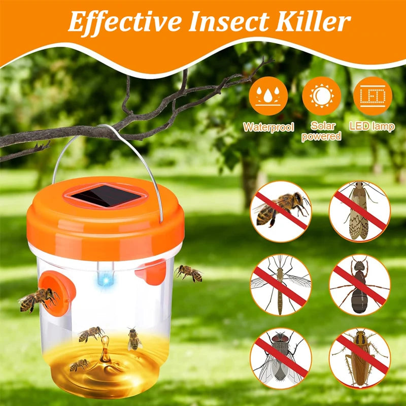 Solar-Powered Outdoor Insect Trap
