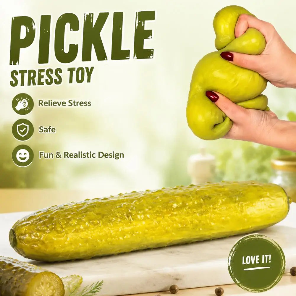 Jumbo Pickle Squishy Stress Relief Toy