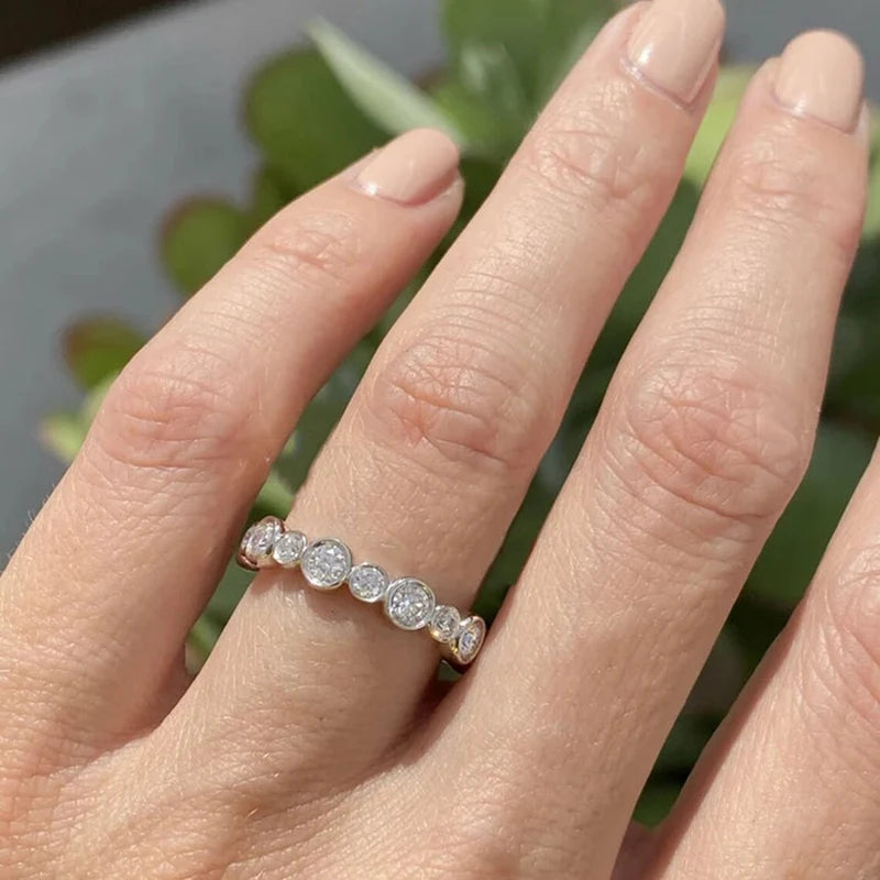 Round Cubic Zirconia Statement Ring