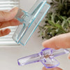 Clear Acrylic Spring Clips - Minimalist Office & School Paper Clips
