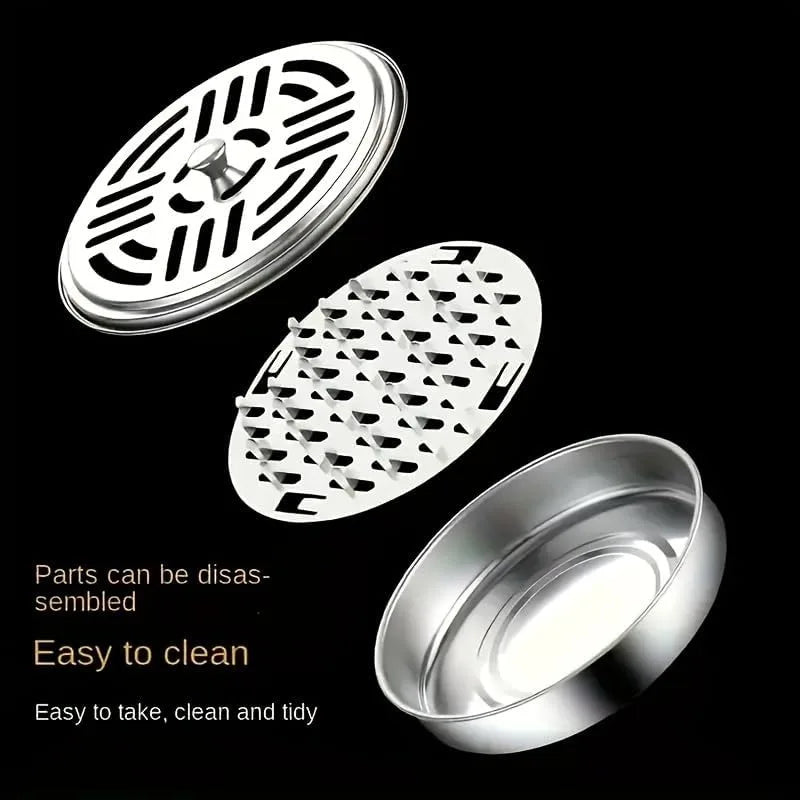 Stainless steel mosquito coil holder with lid parts shown for easy cleaning