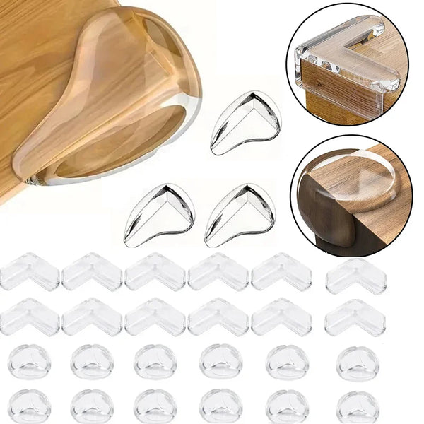 Clear Silicone Corner Guards for Baby Safety