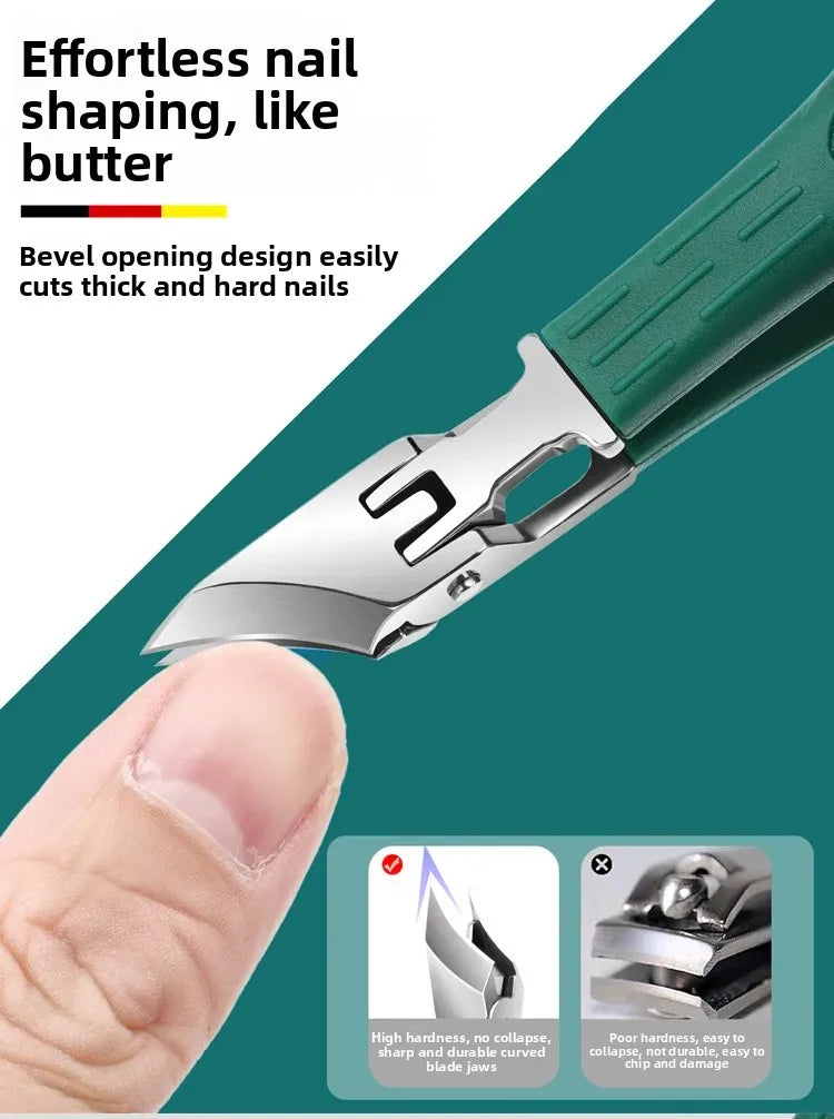 Precision Slant-Edge Stainless Steel Nail Clipper