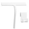 Shower Squeegee with Hanging Silicone Holder for Glass Doors & Mirrors