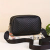 Quilted Crossbody Bag with Detachable Wallet