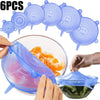 Reusable Silicone Stretch Lids - Set of 6