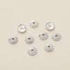 Decorative Flower Bead Caps for Jewelry Making – 50 Pack