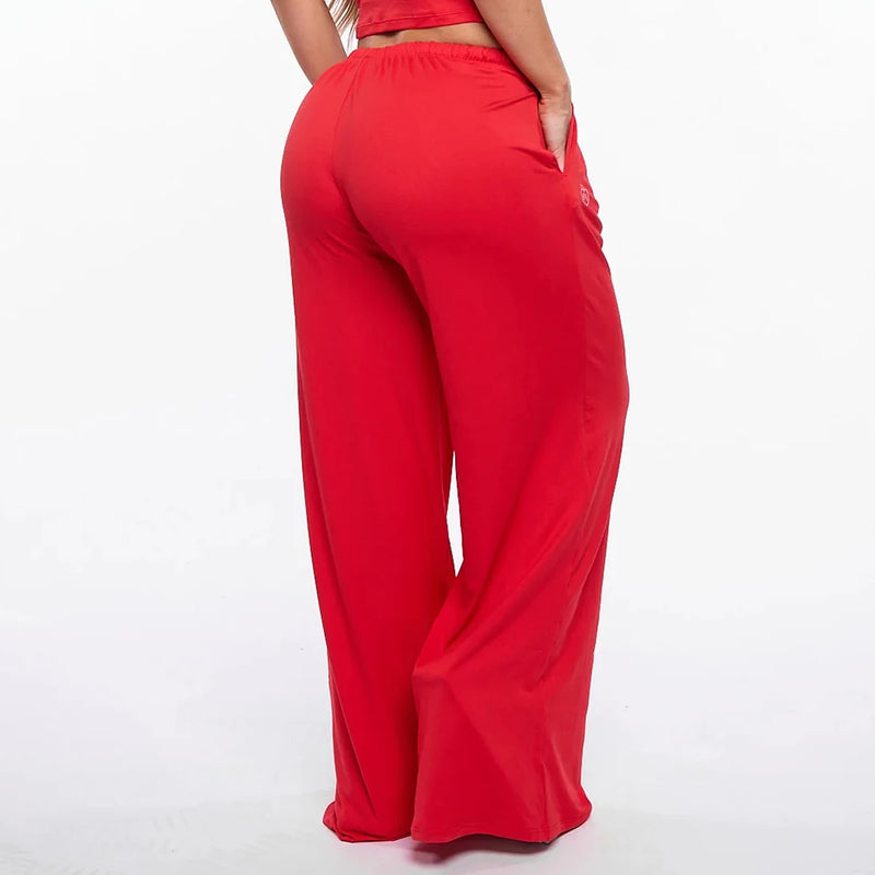 Leggings Évasés Femme - Pantalon Bell Bottom Taille Haute Style Y2K