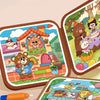 Set wiederverwendbare Wasserzeichnungen mit Waldtieren und Naturmotiven für Kinder.