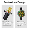 7-Way Round Pin Trailer Circuit Tester for Semi-Trucks