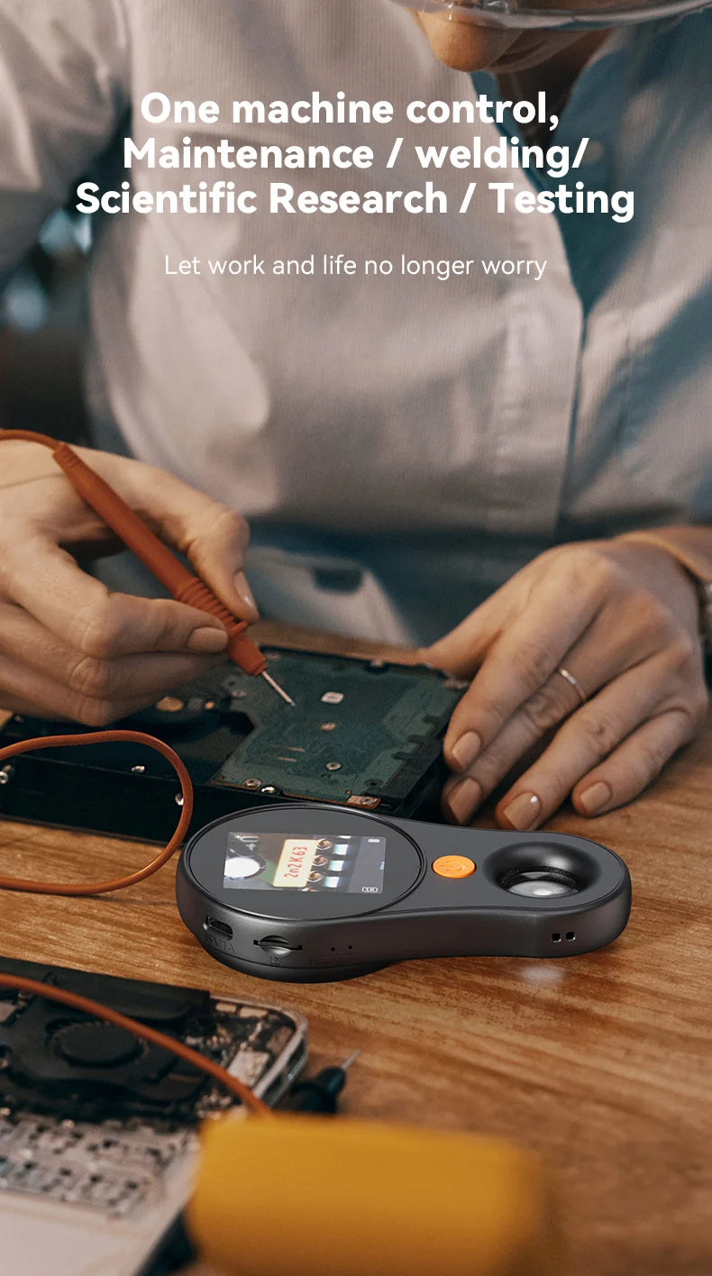 Portable 500X Digital Microscope with 2" IPS Screen